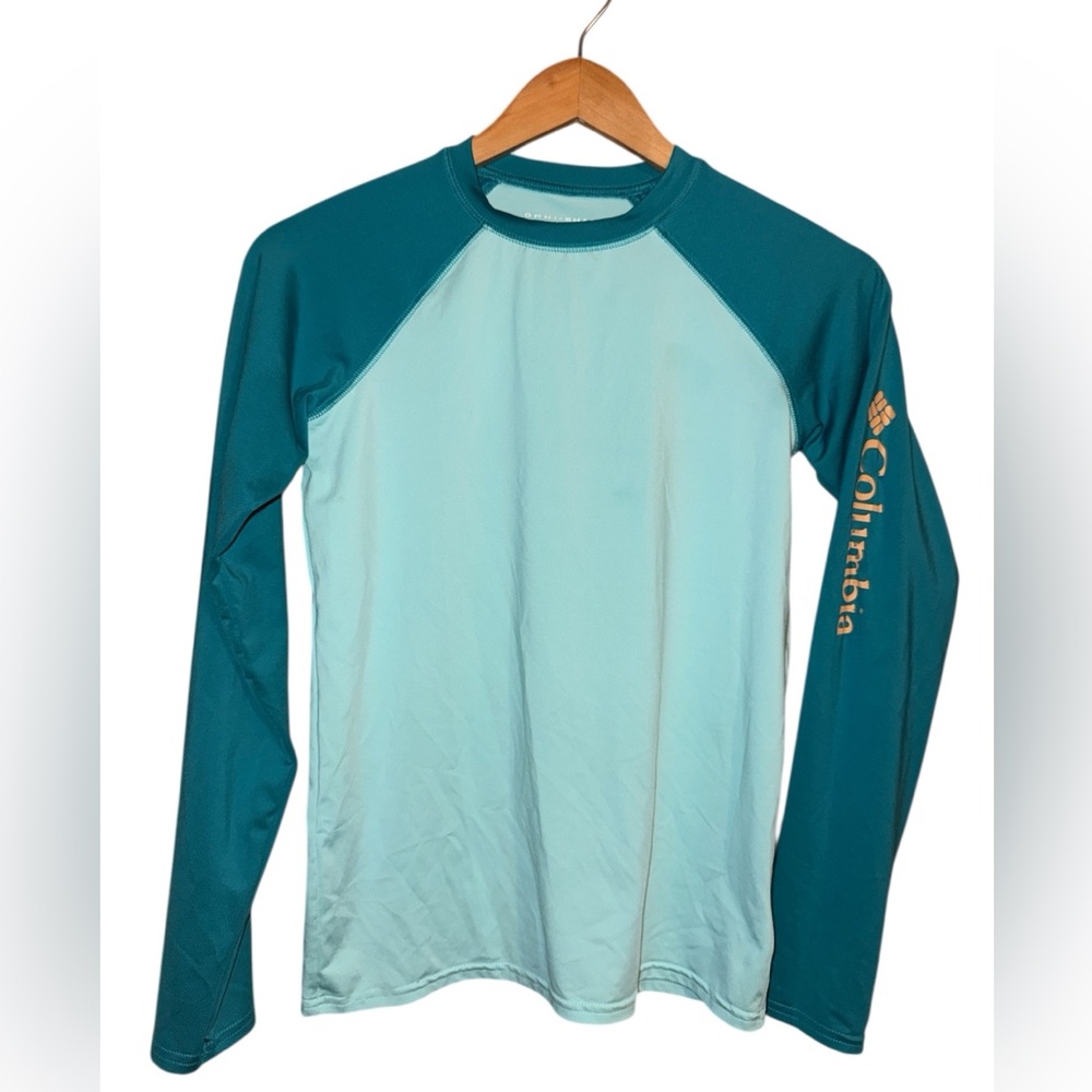 •COLUMBIA•SANDY SHORES LONGSLEEVE OMNI-SHADE SUNGAURD/SUN PROTECTOR SHIRT 14/16